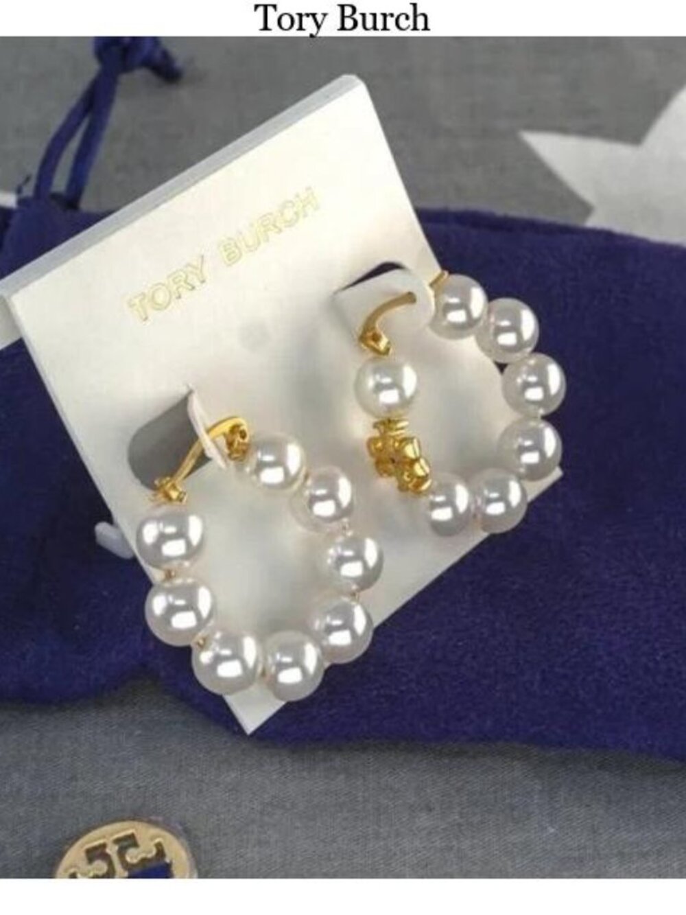 KIRA PEARL HOOP EARRING